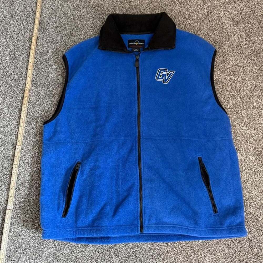 Weather Perfect Grand Valley State University Fleece Vest 2XL Blue GV